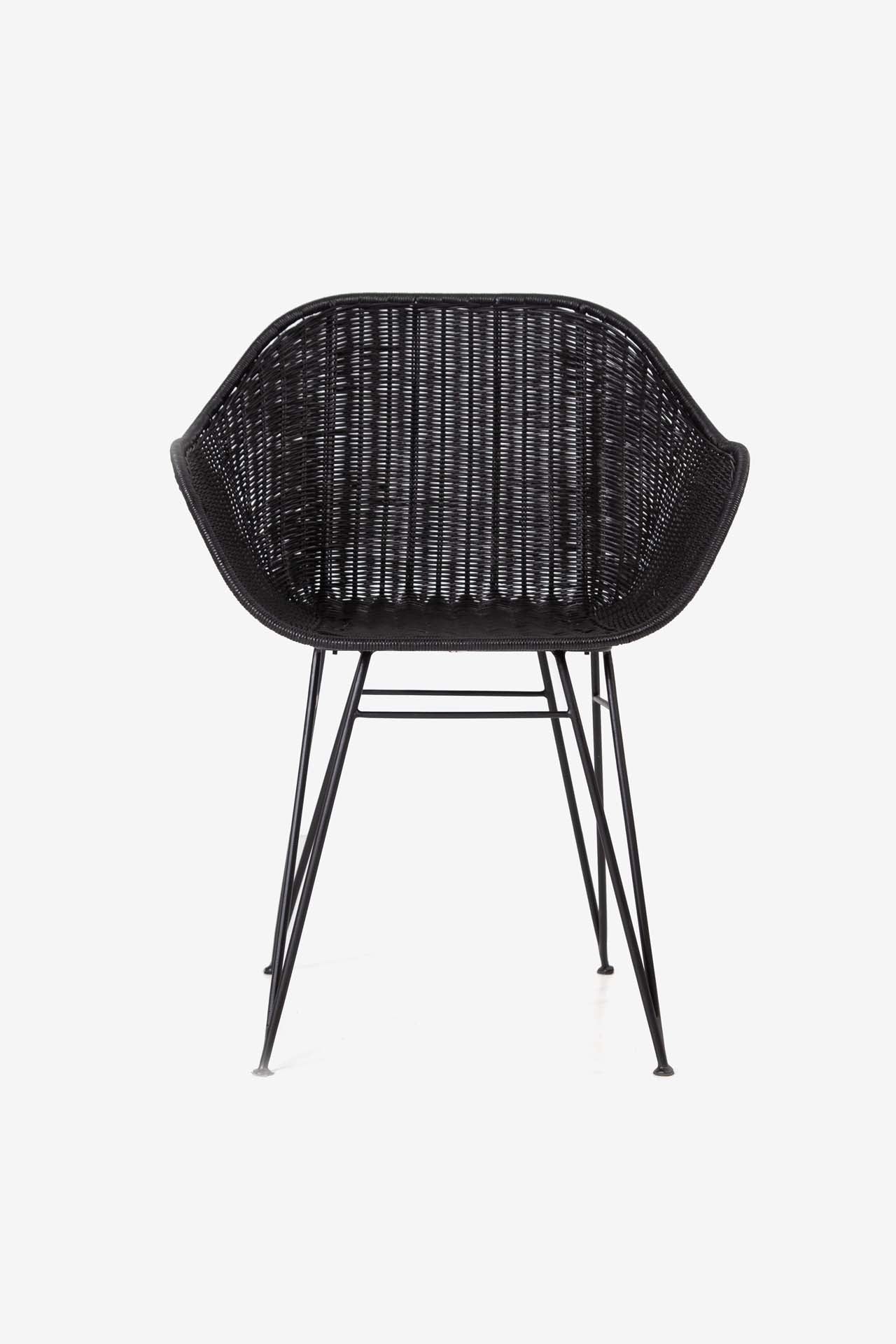 Καρέκλα με μπράτσα Point black (60x52x80) 0060324
