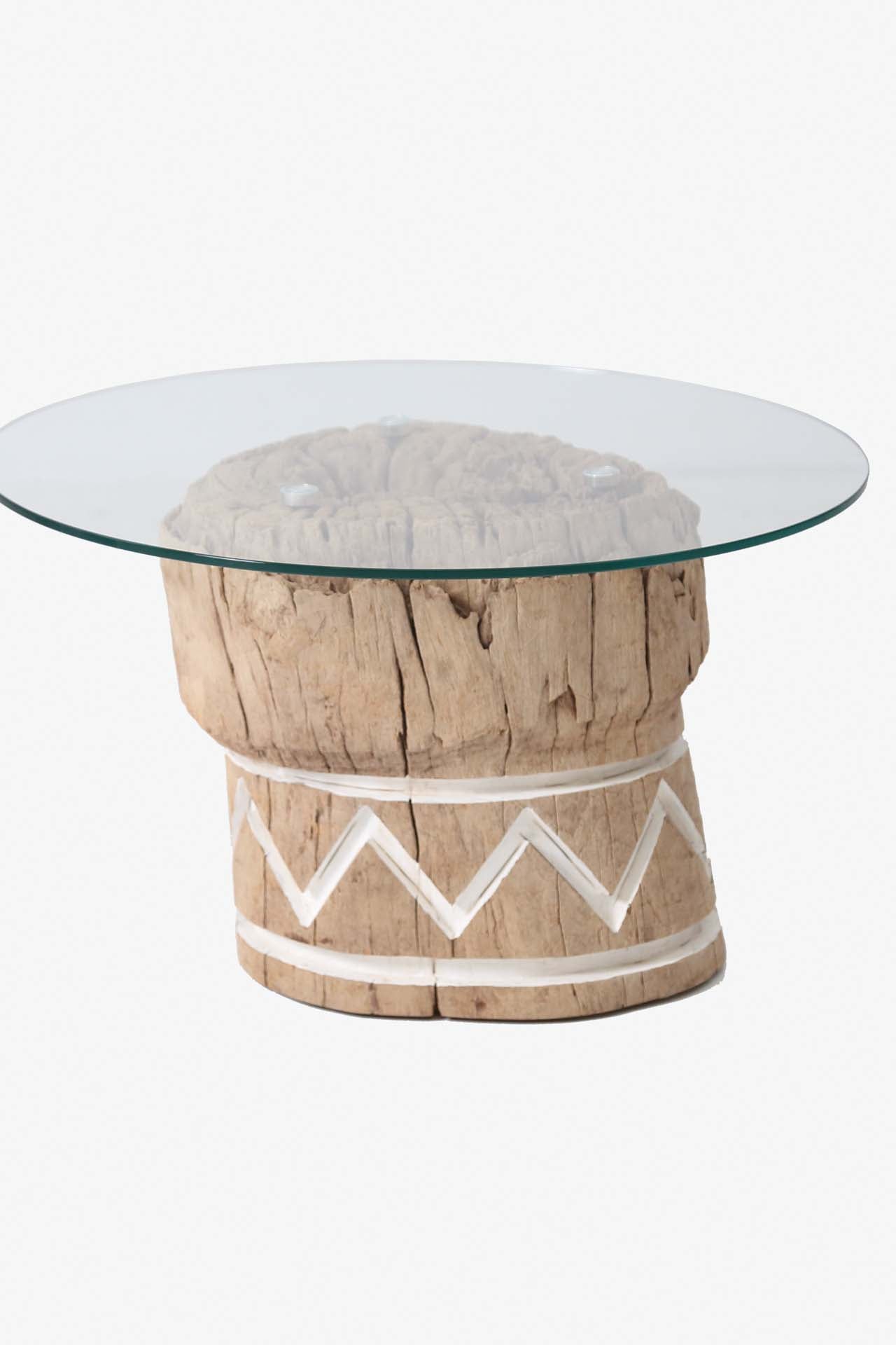 Τραπέζι Καθιστικού Limon White Large (40-50x40) 0060621