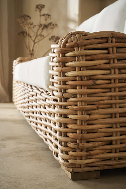 Καναπές Διθέσιος Cirebon Natural (190x80x70) 0100051