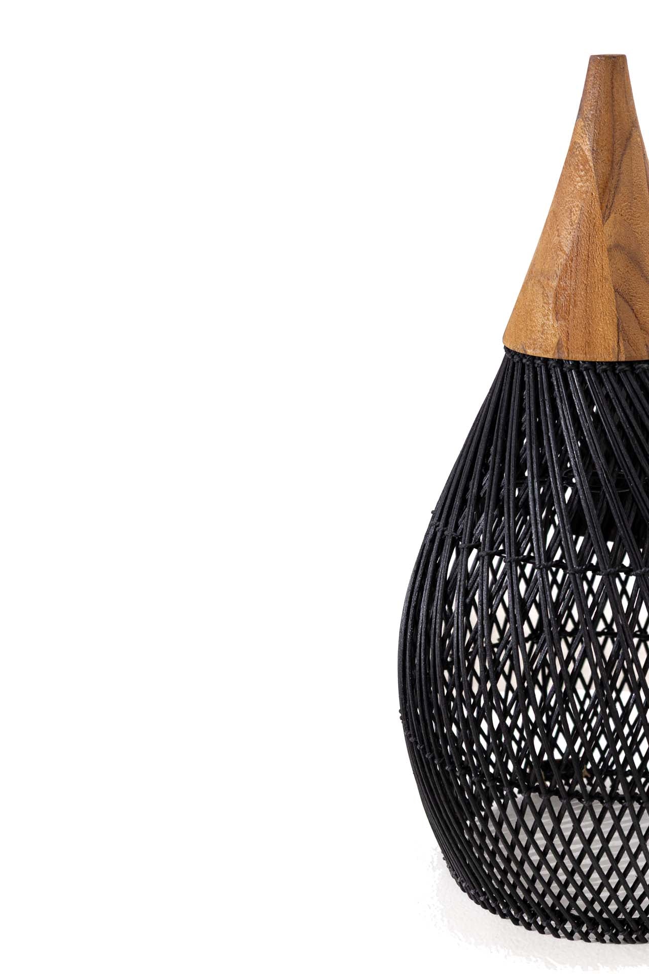 Καπέλο Φωτιστικού Horn Black S (25x25x50) 0320608