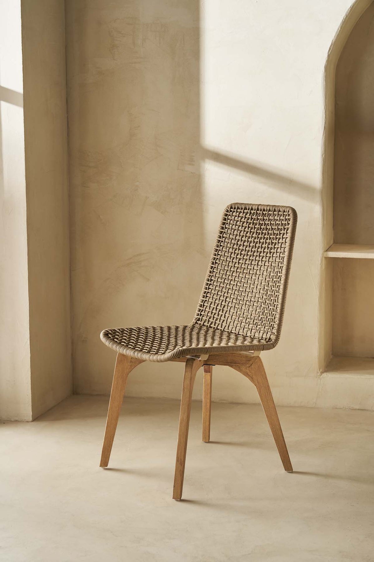 Dining Chair Zoe Woody Side Chair Latte (45x57x88) 0370073