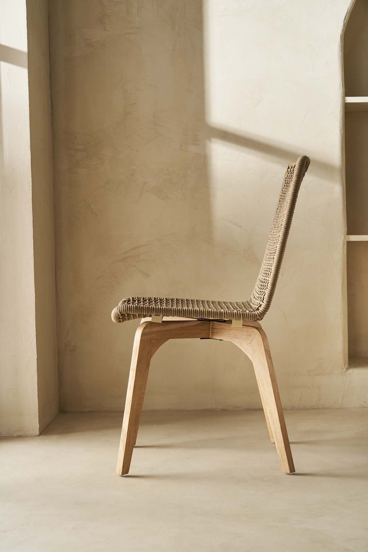 Dining Chair Zoe Woody Side Chair Latte (45x57x88) 0370073