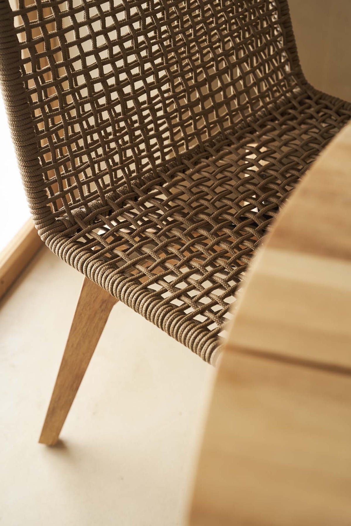 Dining Chair Zoe Woody Side Chair Latte (45x57x88) 0370073