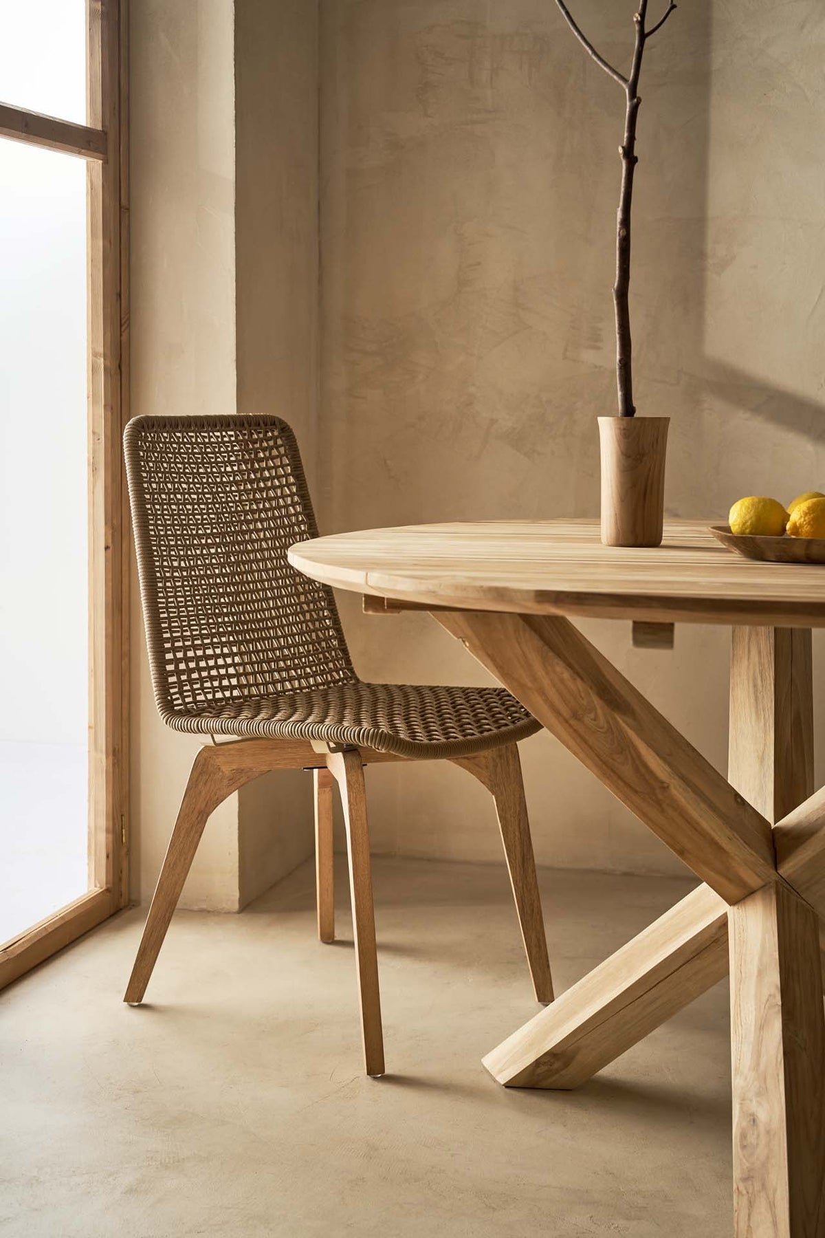 Dining Chair Zoe Woody Side Chair Latte (45x57x88) 0370073