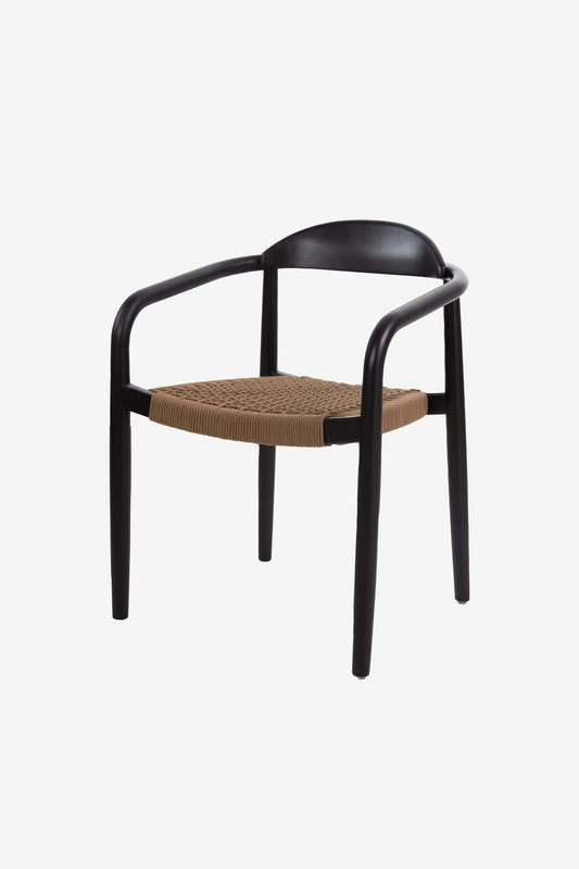 Dining Chair Javi Black - Latte (59x57x79) 0370090