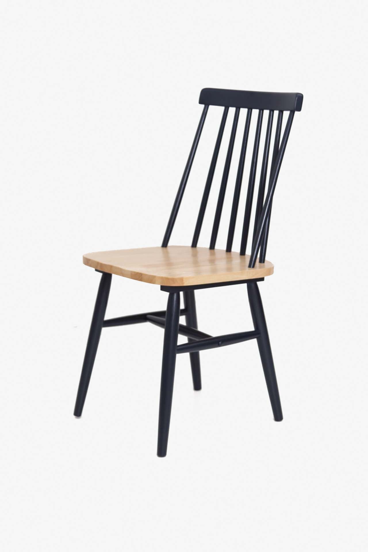 Dining Chair Kristie Natural/Navy Blue (42x52x87) 0600005