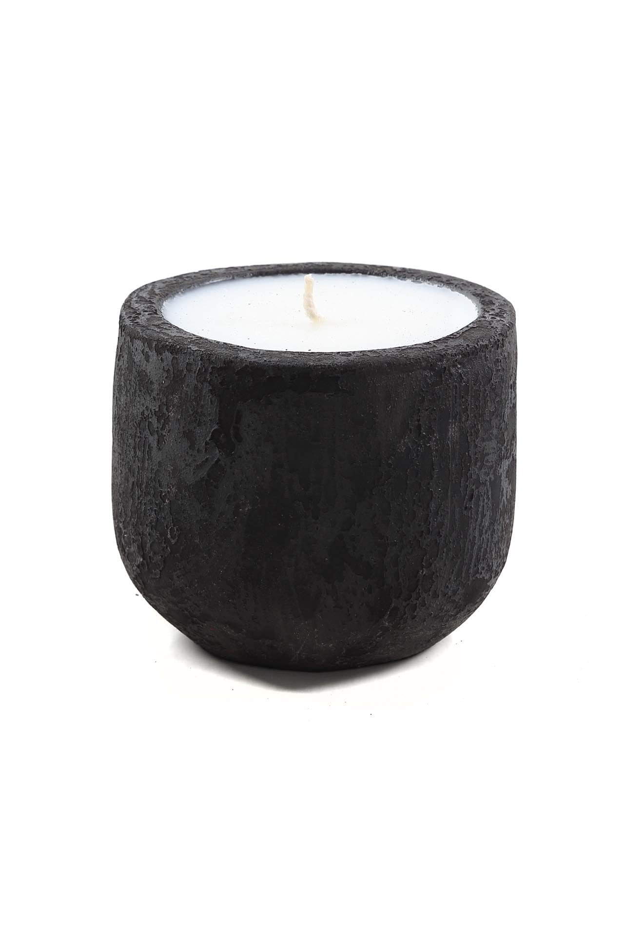 Ceramic Candle Mingi Black Spot Gray Large (15x15x14) 0630027