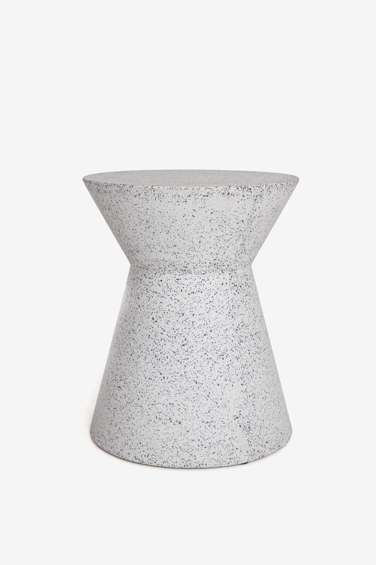 Σκαμπό Biella Terazzo Grey Black (35x35x44) 0800001
