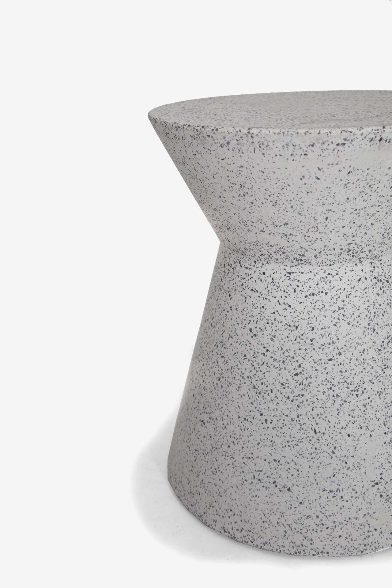 Σκαμπό Biella Terazzo Grey Black (35x35x44) 0800001