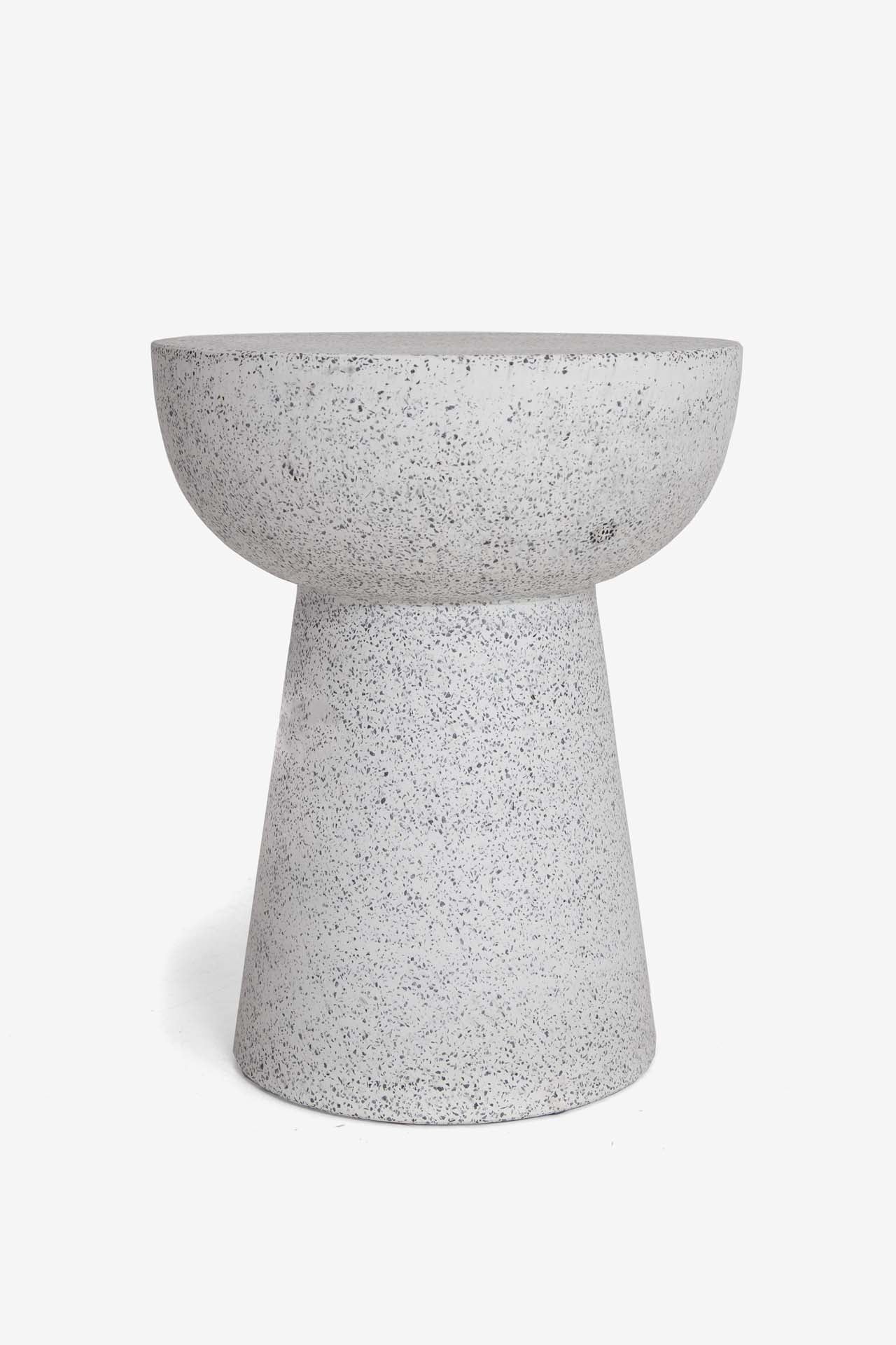 Βοηθητικό Τραπέζι Noria Terazzo Grey Black (41x41x54) 0800005