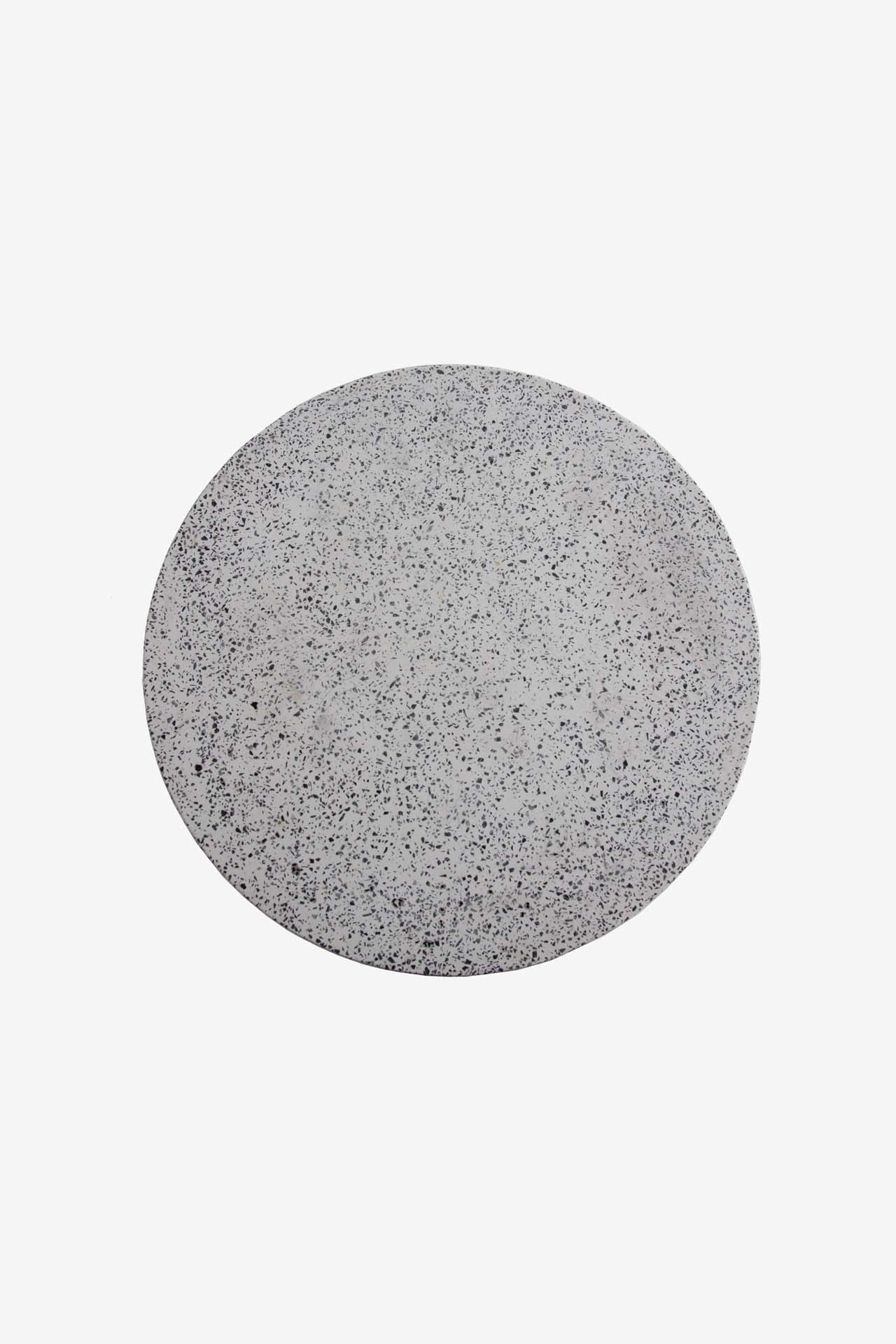 Βοηθητικό Τραπέζι Noria Terazzo Grey Black (41x41x54) 0800005