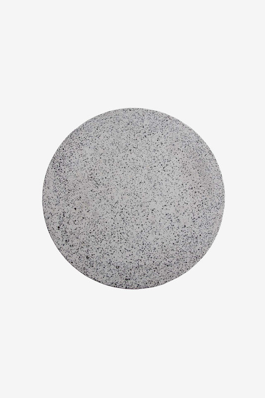 Σκαμπό Noria Terazzo Grey Black (41x41x54) 0800005