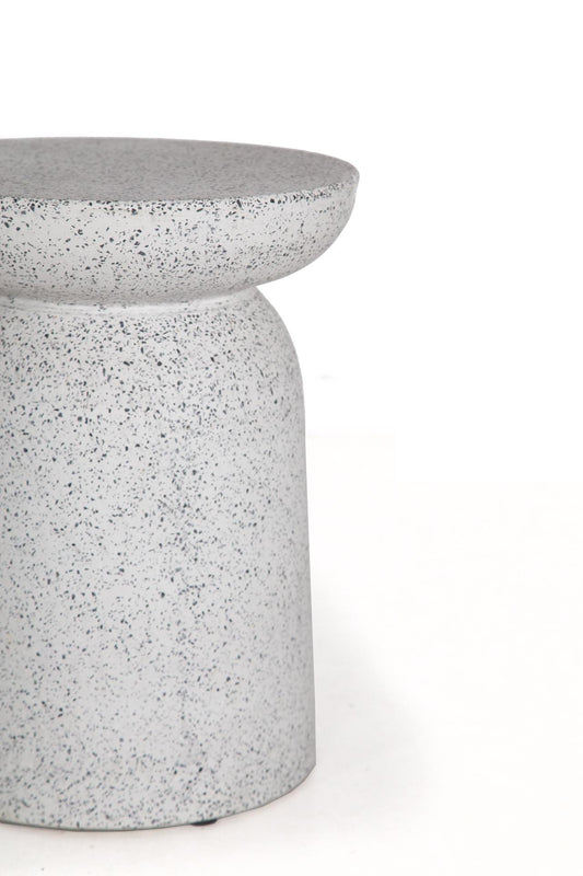 Stool Rieti Terazzo Grey Black (35x35x45) 0800007