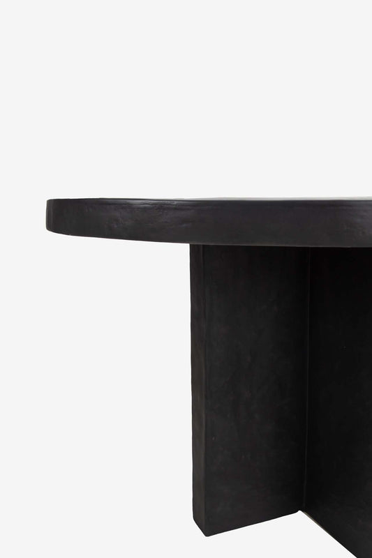 Dining Table Huld Black Plaster (122x122x77) 0910003