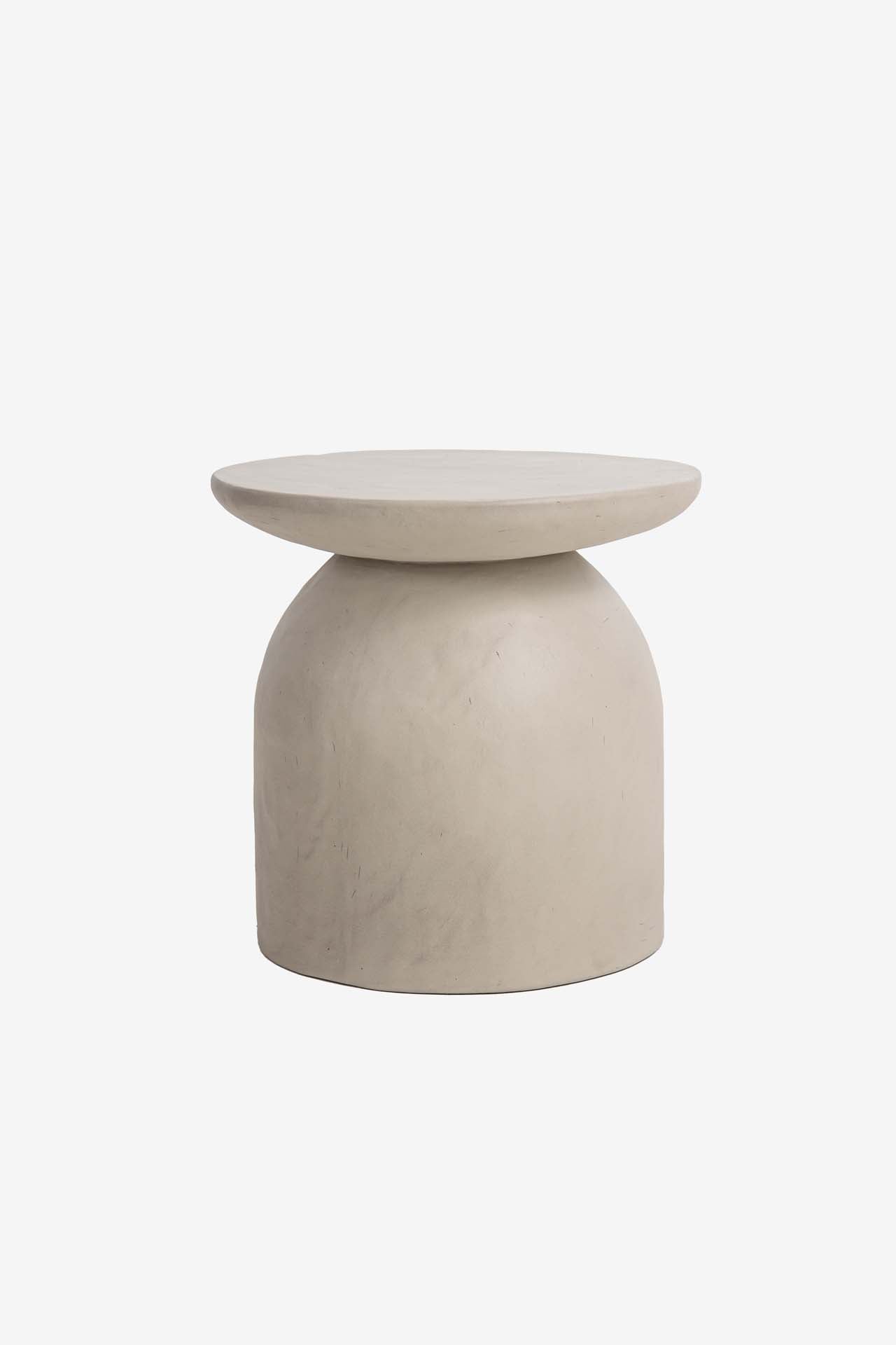 Side Table Aloe Sand Plaster (52x52x51) 0910005
