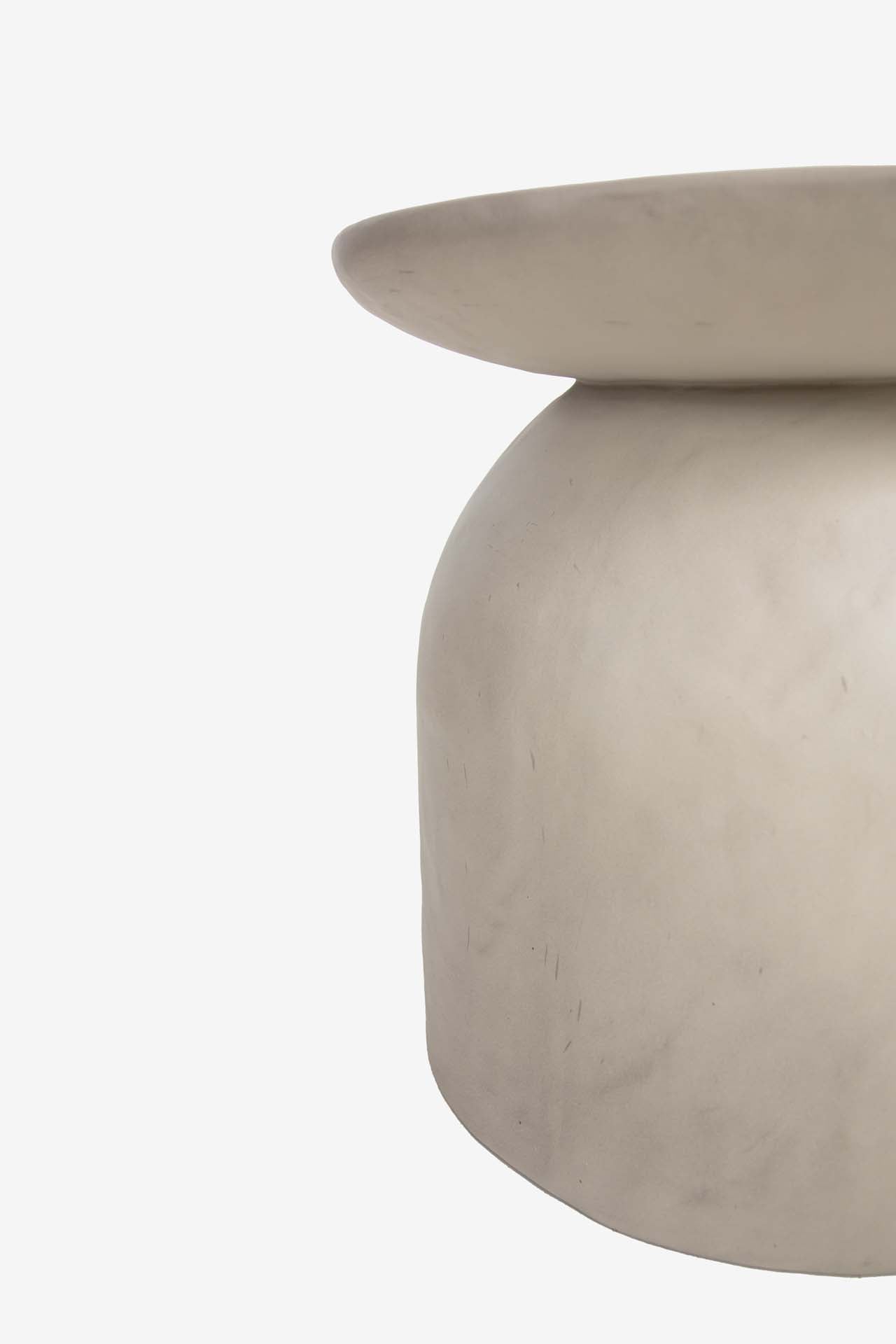 Side Table Aloe Sand Plaster (52x52x51) 0910005