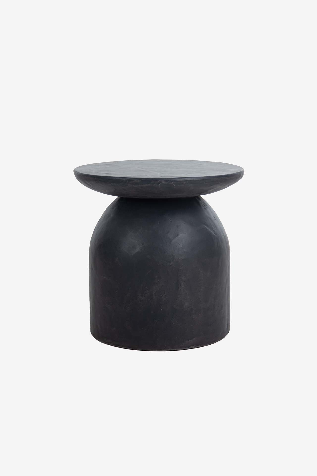Side Table Aloe Black Plaster (52x52x51) 0910006