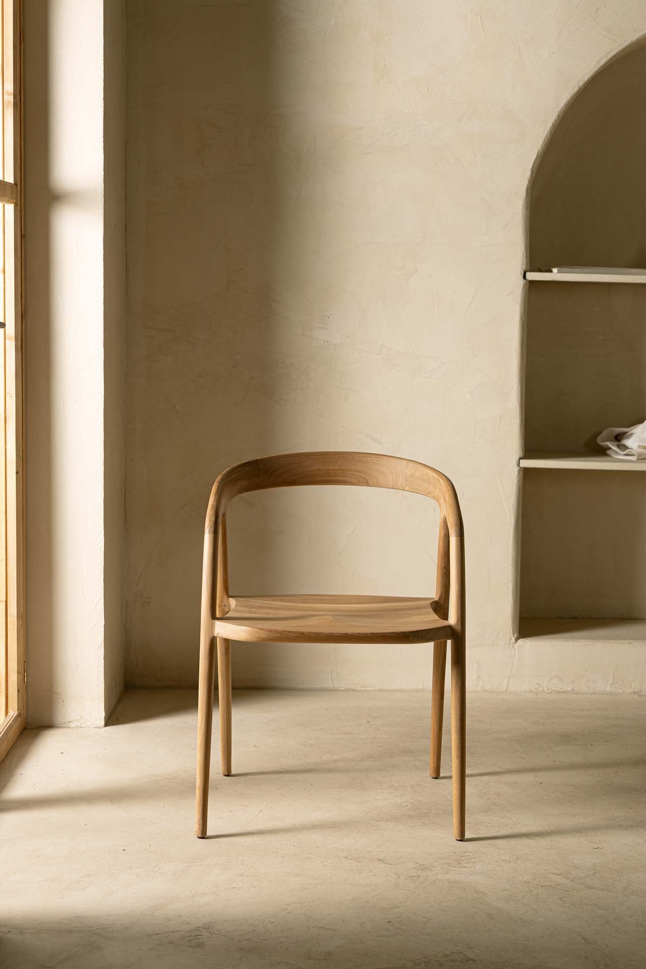 Καρέκλα Τραπεζαρίας με μπράτσα Aretha (54x54x76) 0940001