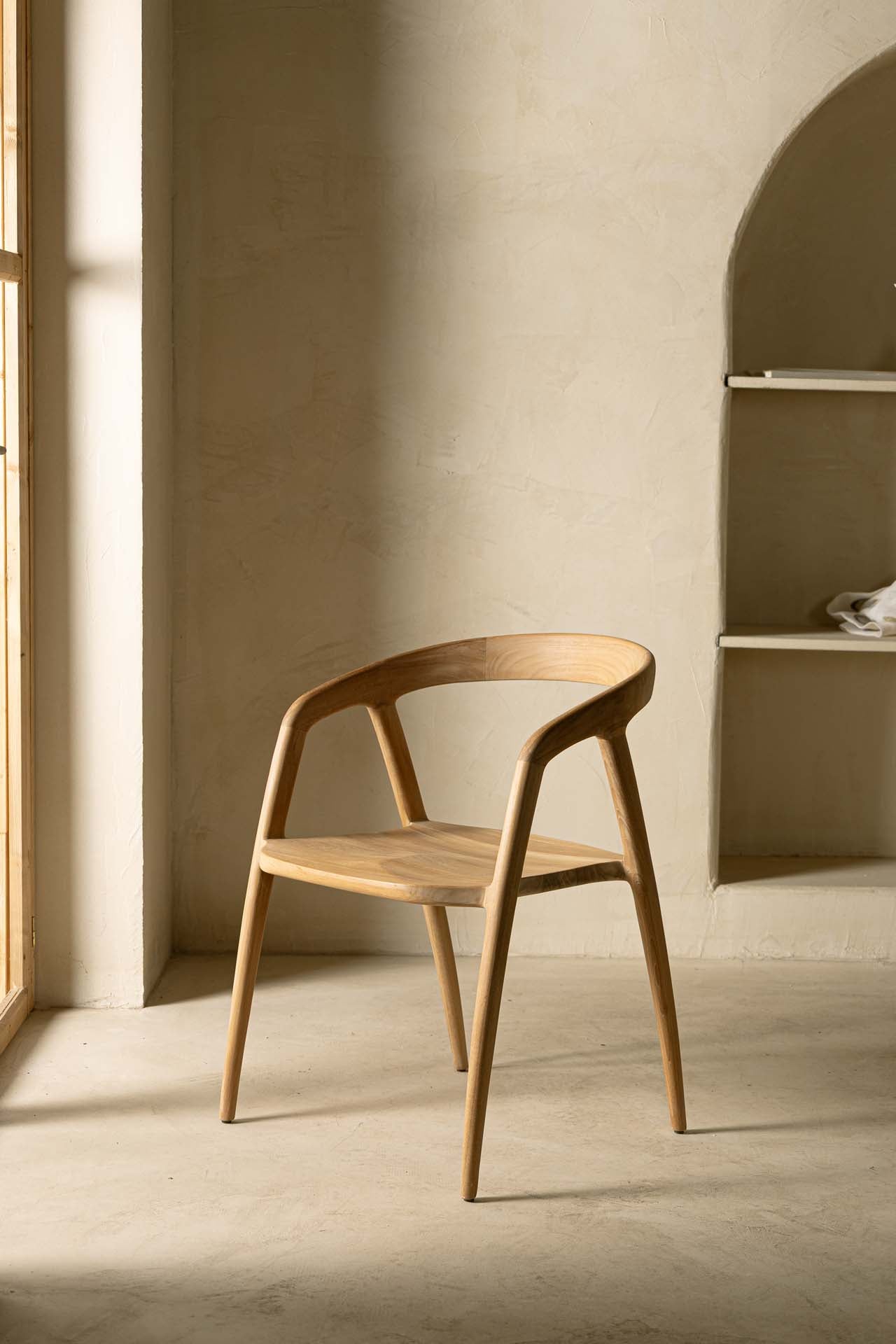 Καρέκλα Τραπεζαρίας με μπράτσα Aretha (54x54x76) 0940001