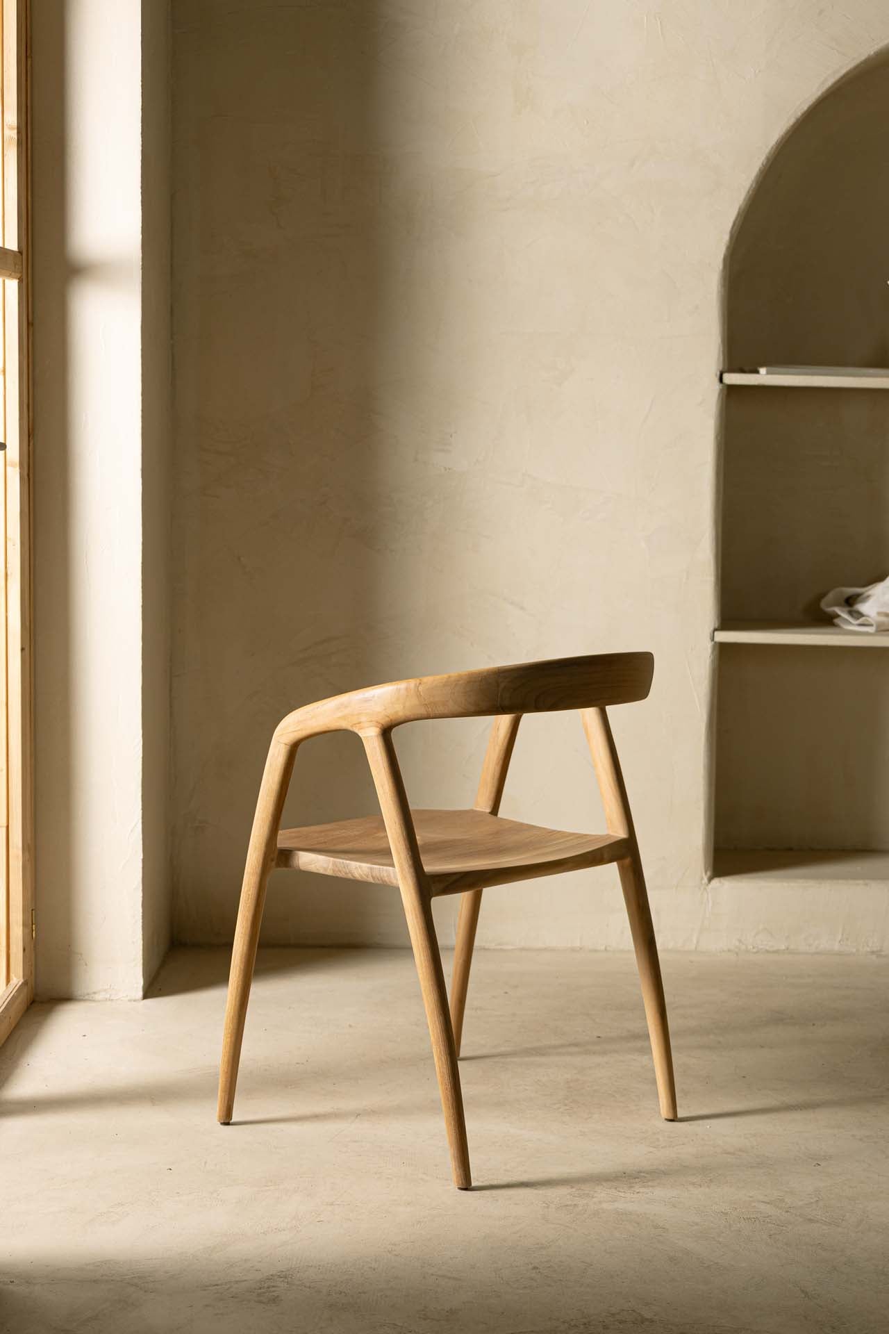 Καρέκλα Τραπεζαρίας με μπράτσα Aretha (54x54x76) 0940001