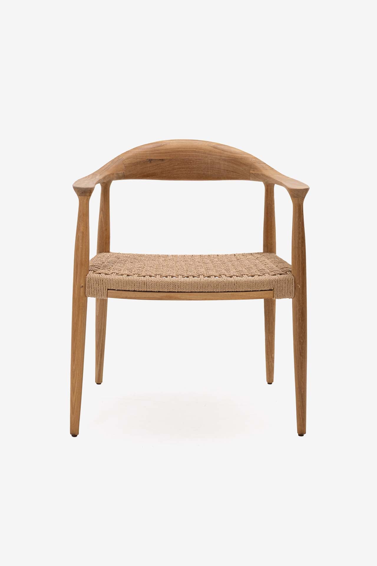 Καρέκλα Τραπεζαρίας με μπράτσα Kels Natural (63x53x76) 0940005