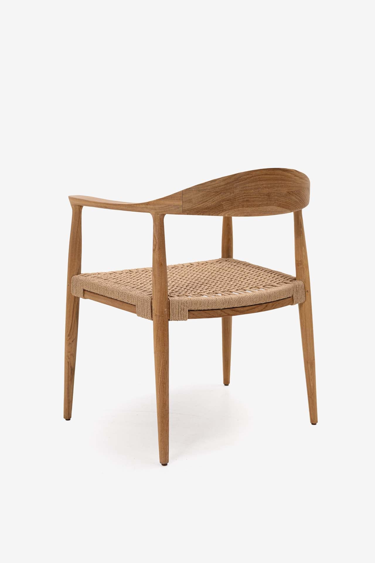 Καρέκλα Τραπεζαρίας με μπράτσα Kels Natural (63x53x76) 0940005