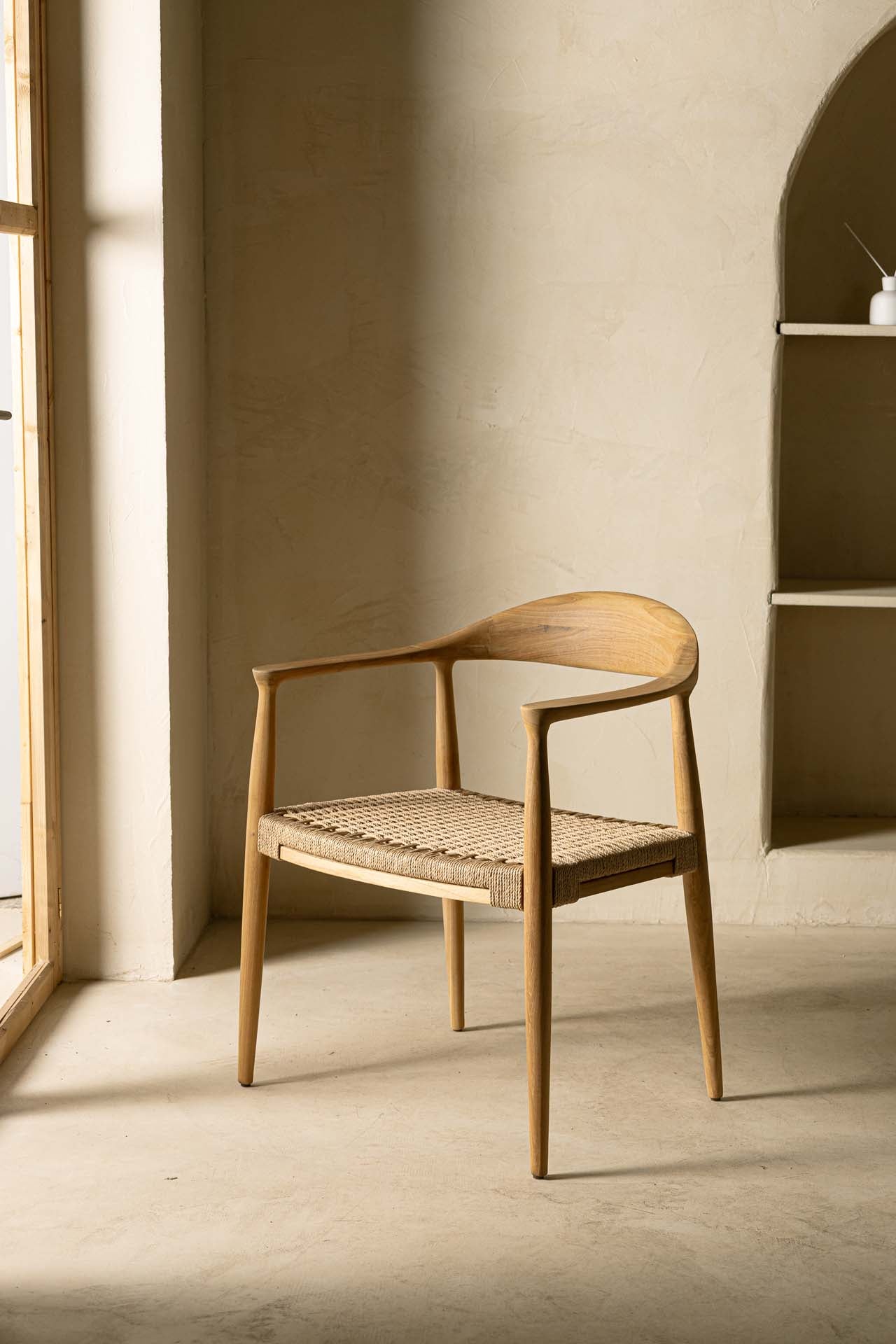 Dining Armchair Kels Natural (63x53x76) 0940005