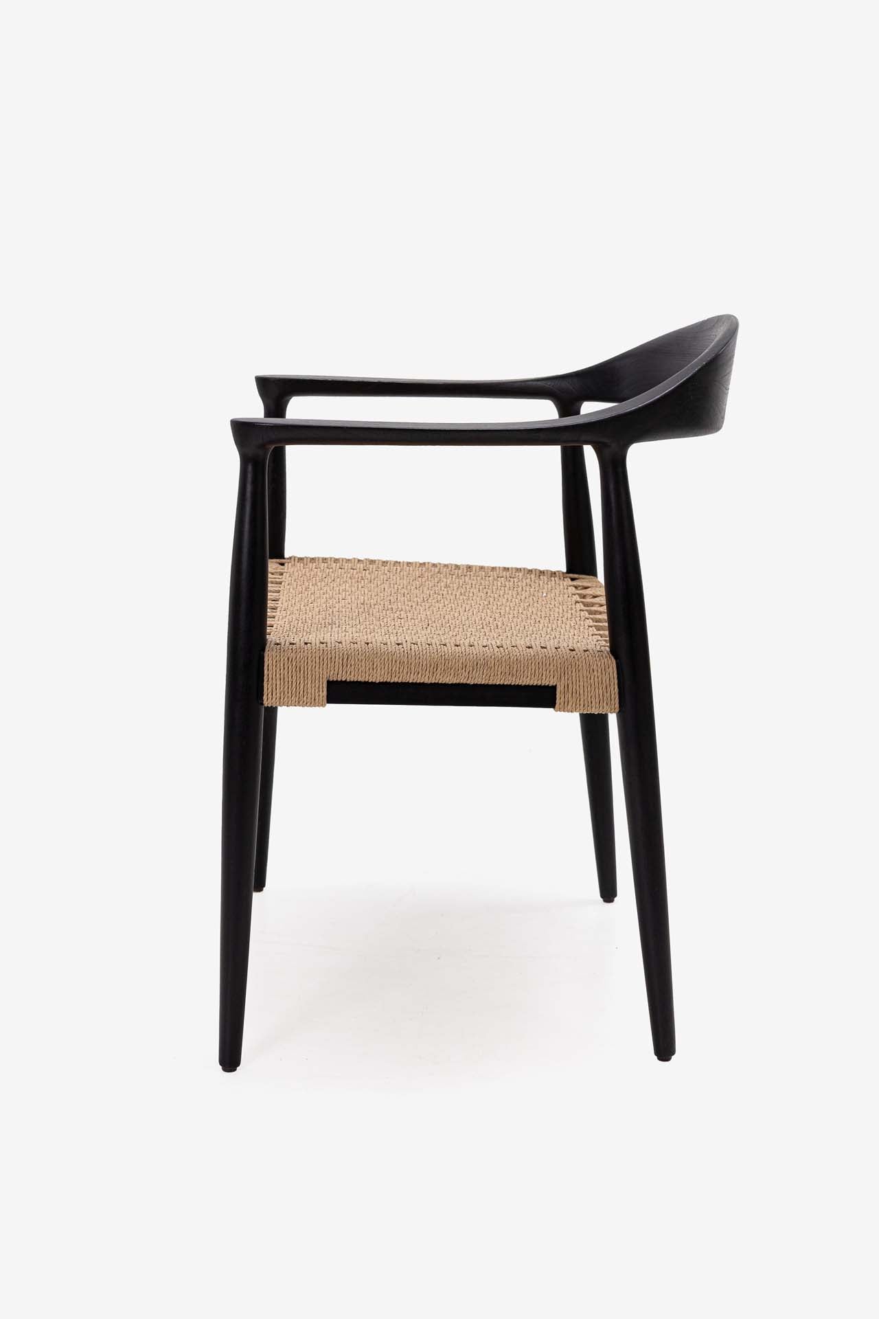 Dining Armchair Kels Black (63x53x76) 0940006