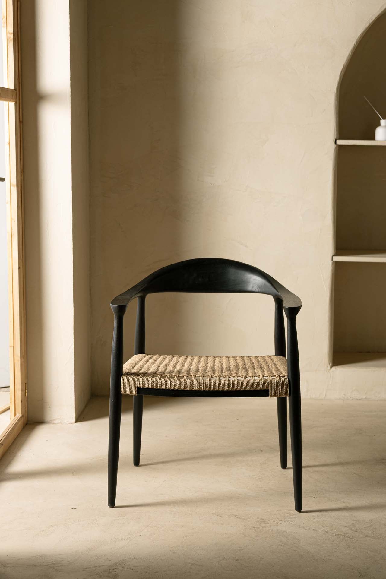 Dining Armchair Kels Black (63x53x76) 0940006