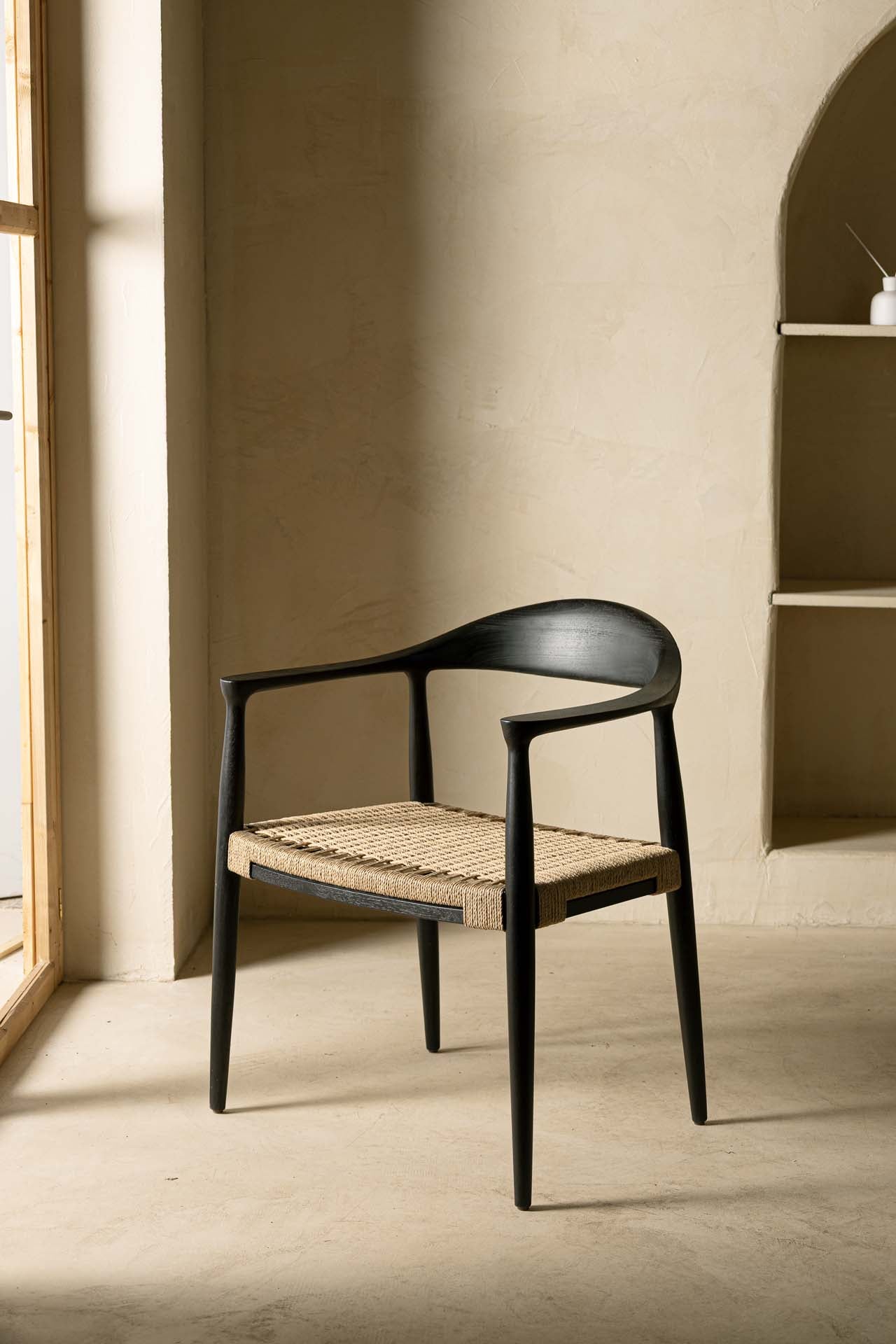 Dining Armchair Kels Black (63x53x76) 0940006