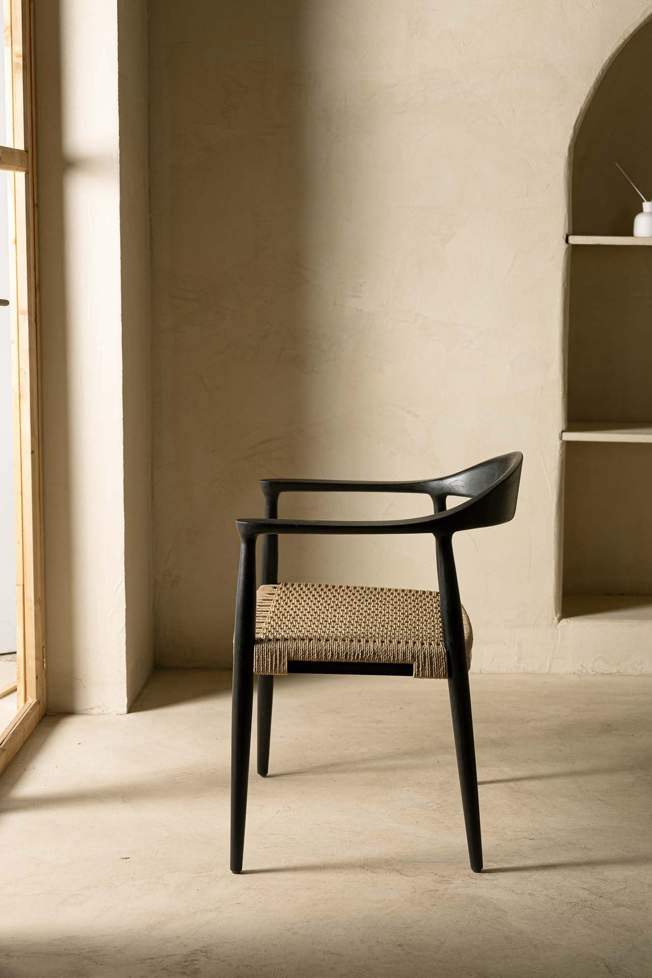 Dining Armchair Kels Black (63x53x76) 0940006