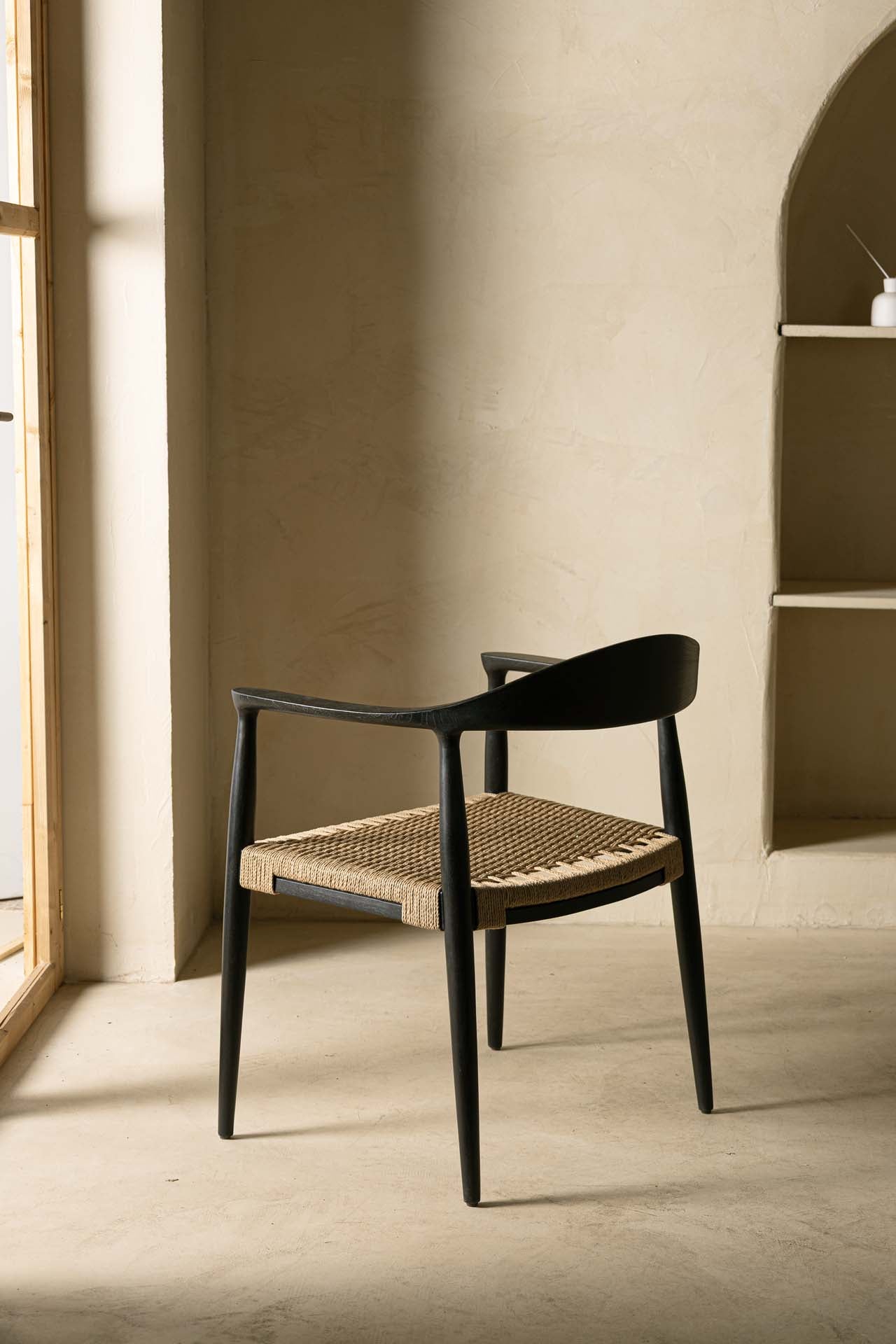 Dining Armchair Kels Black (63x53x76) 0940006