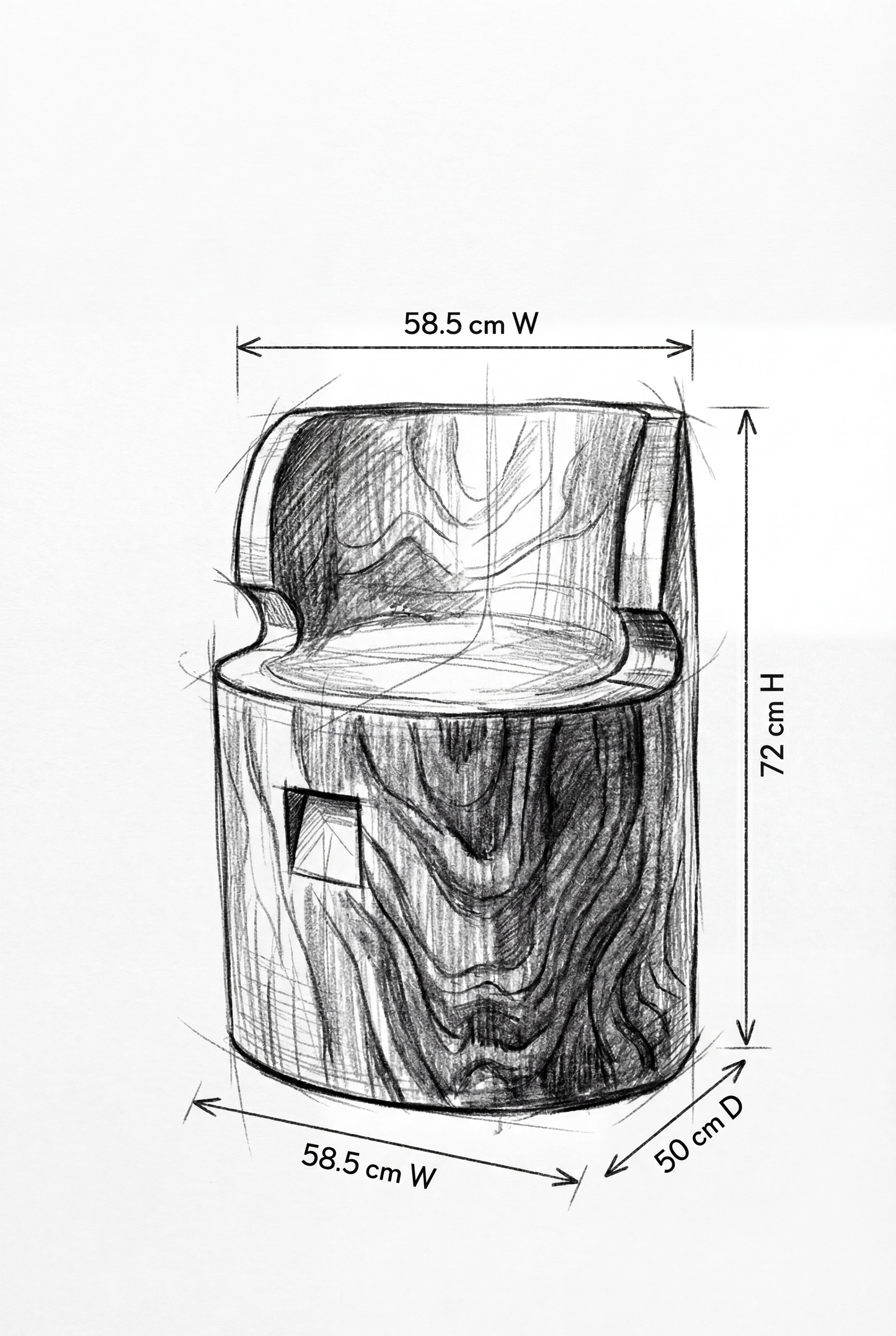 Πολυθρόνα Kilza (58.5x50x72) 0950010