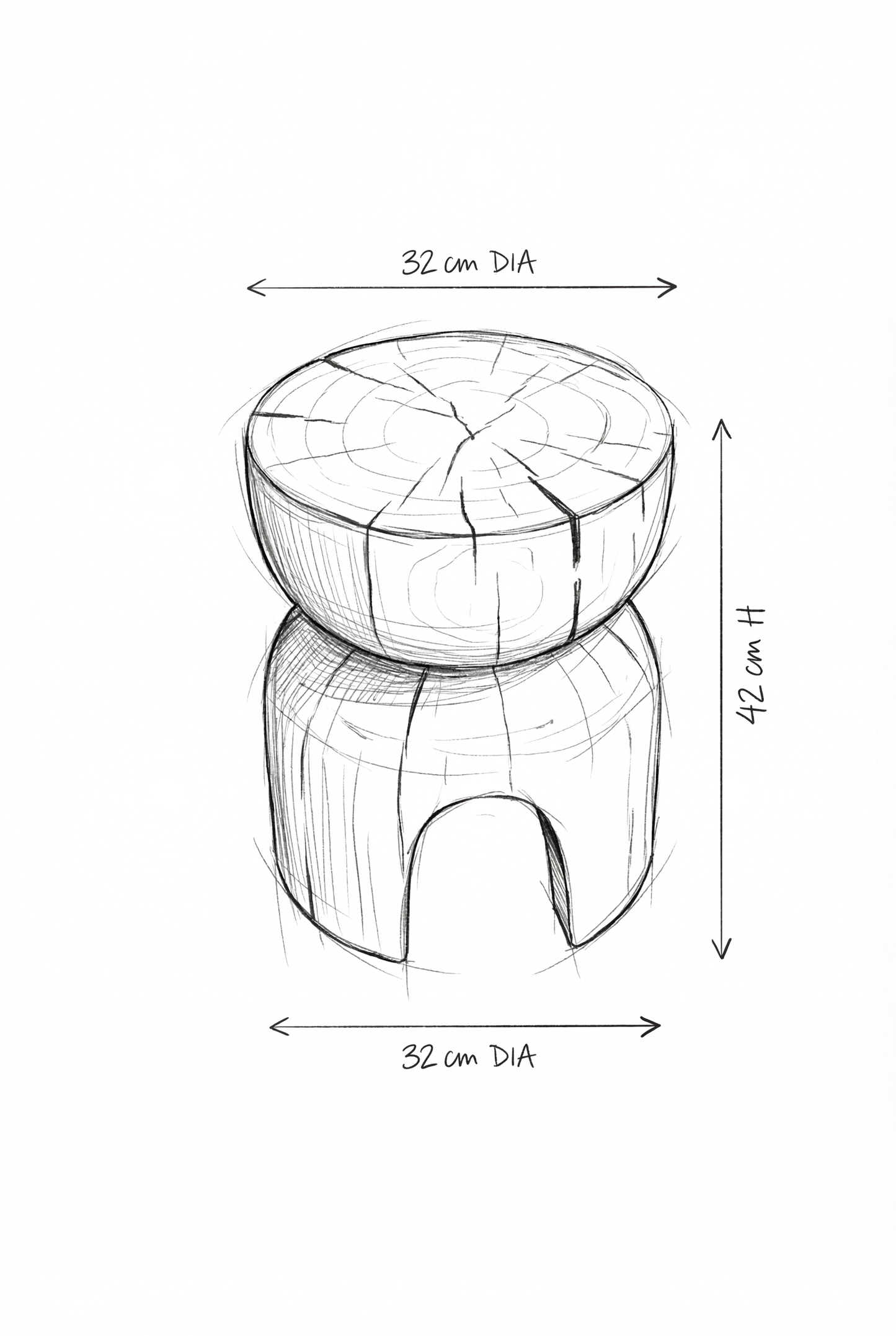 Σκαμπό Cukur (32x32x42) 0950015