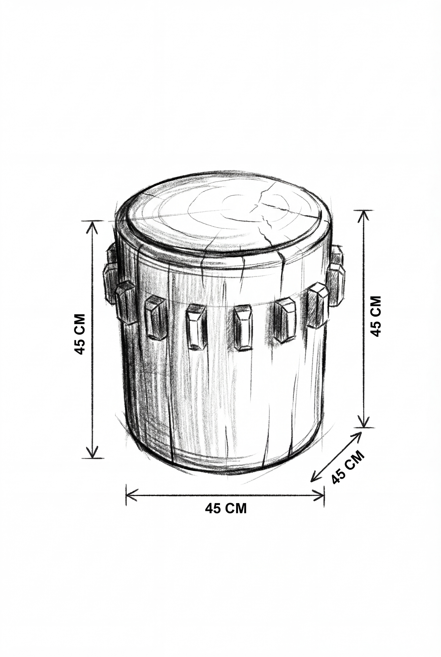 Βοηθητικό Τραπέζι Yetel (45x45x45) 0950016