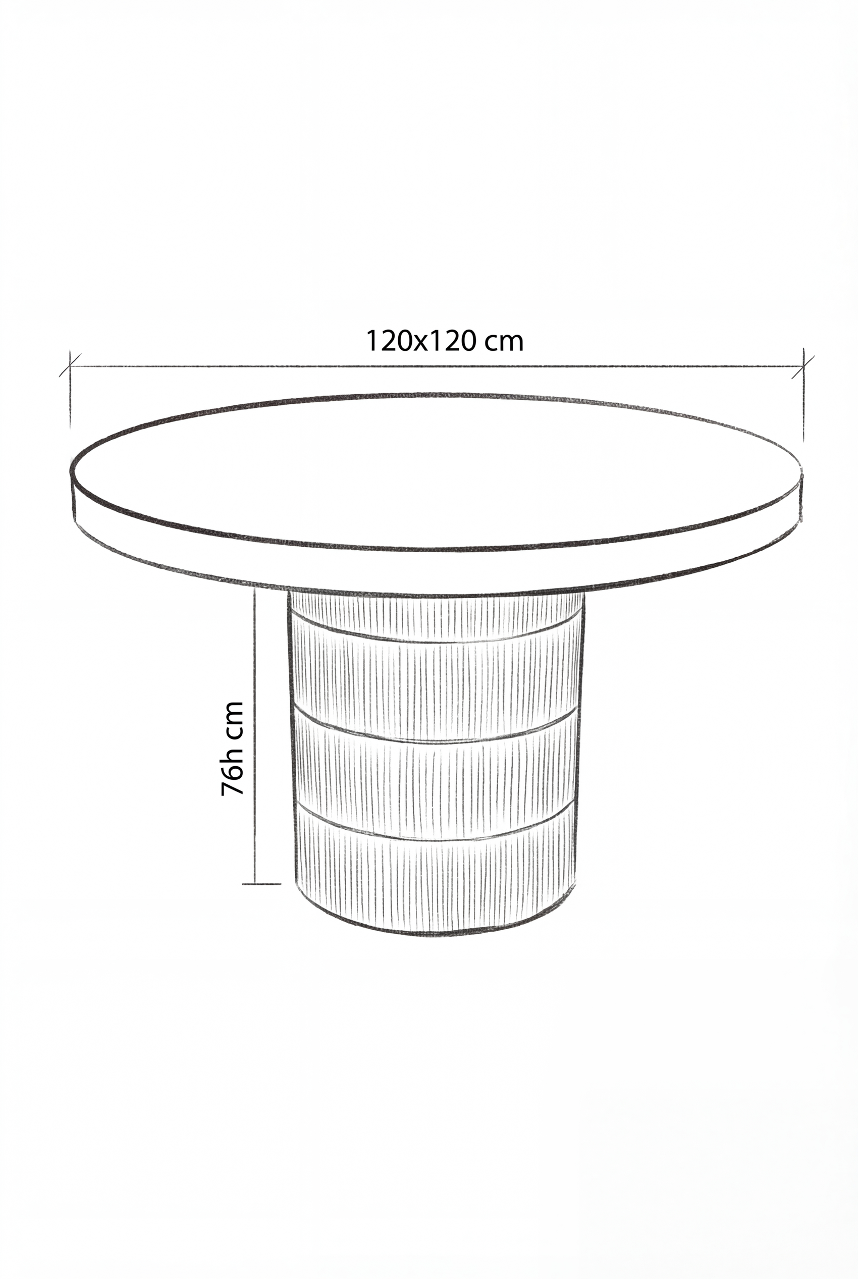Τραπεζαρία Bistro Gul (120x120x76) 0950022